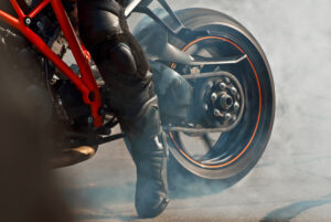 バイクの後輪